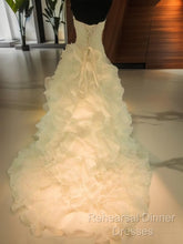 Ball-Gown Sweetheart Ruffles Court Train Organza Wedding Dress